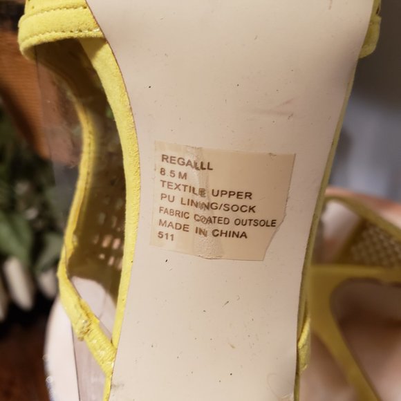 New Madden Girl Yellow Regal Strappy Sandals - Picture 8 of 12